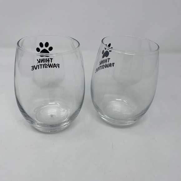 Think Pawsitive Stemless Wine Glasses - Picture 6 of 6